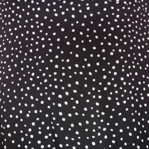 Black and White Wrap Mini Dress - Picture 5 of 6